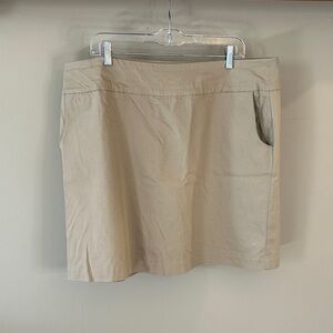 Neutral A-Line Mini Skort with Side Pocket